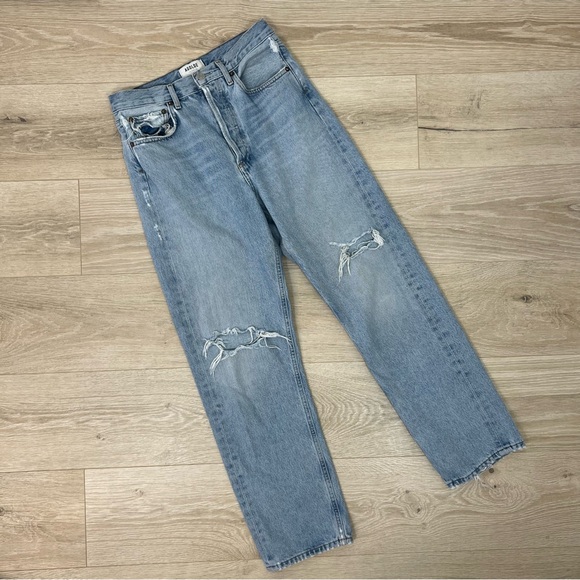 Agolde Navigate 90’s Pinch Waist High Rise Straight Jean - Picture 1 of 14